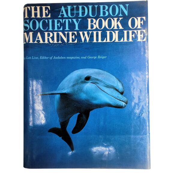 Audubon Society Marine Wildlife Book Les Line 1980 Coastal Nature‎ Ocean Guide - Picture 1 of 12